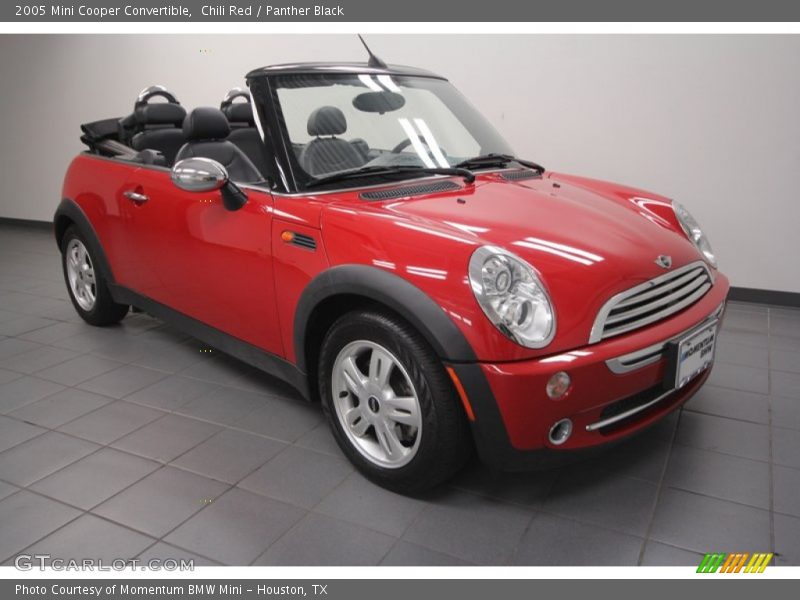 Chili Red / Panther Black 2005 Mini Cooper Convertible