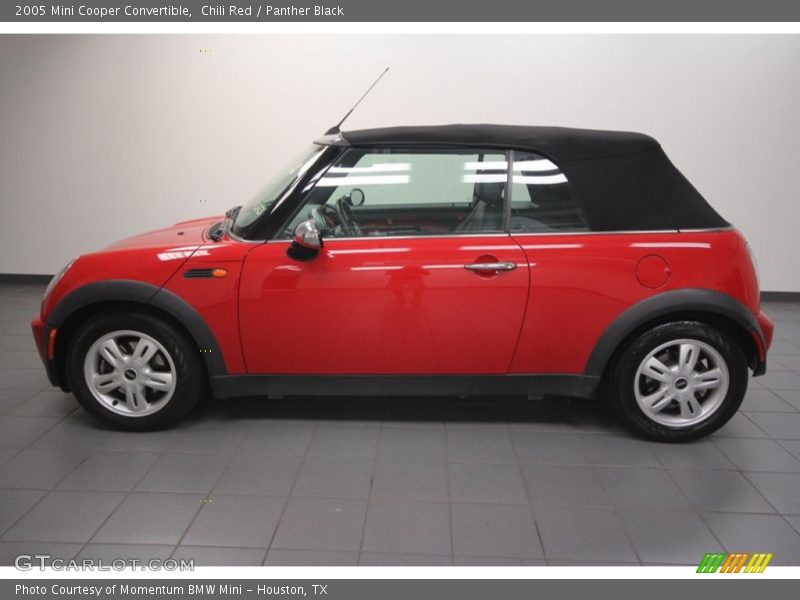 Chili Red / Panther Black 2005 Mini Cooper Convertible