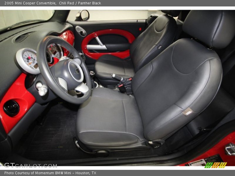 Chili Red / Panther Black 2005 Mini Cooper Convertible
