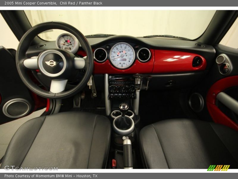 Chili Red / Panther Black 2005 Mini Cooper Convertible