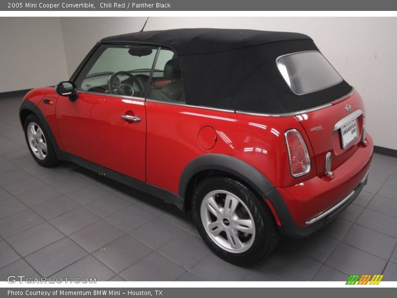 Chili Red / Panther Black 2005 Mini Cooper Convertible