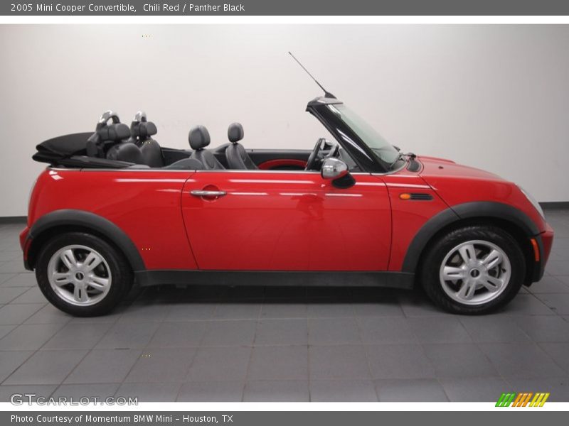 Chili Red / Panther Black 2005 Mini Cooper Convertible