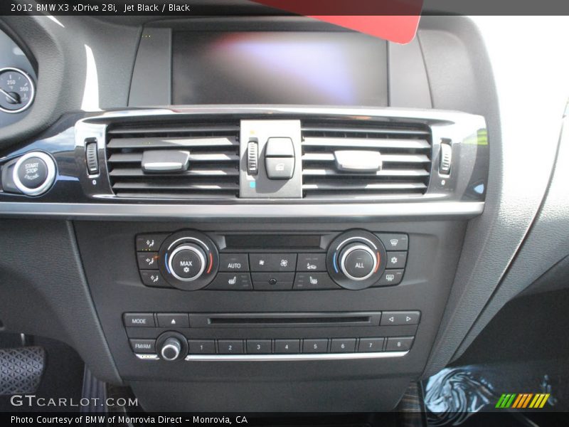 Jet Black / Black 2012 BMW X3 xDrive 28i