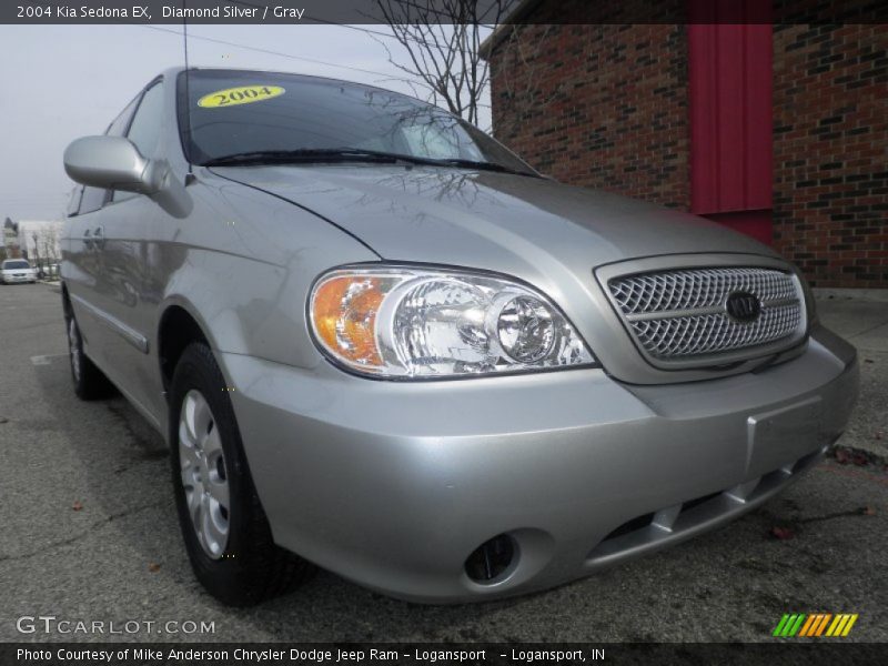 Diamond Silver / Gray 2004 Kia Sedona EX