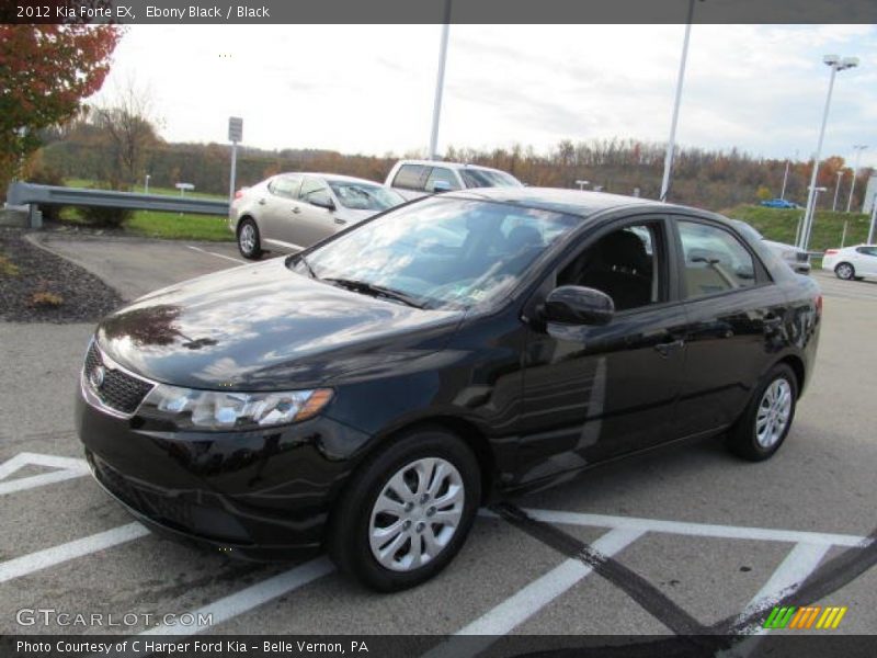 Ebony Black / Black 2012 Kia Forte EX