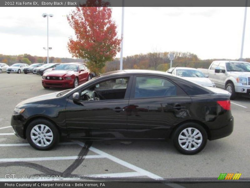 Ebony Black / Black 2012 Kia Forte EX