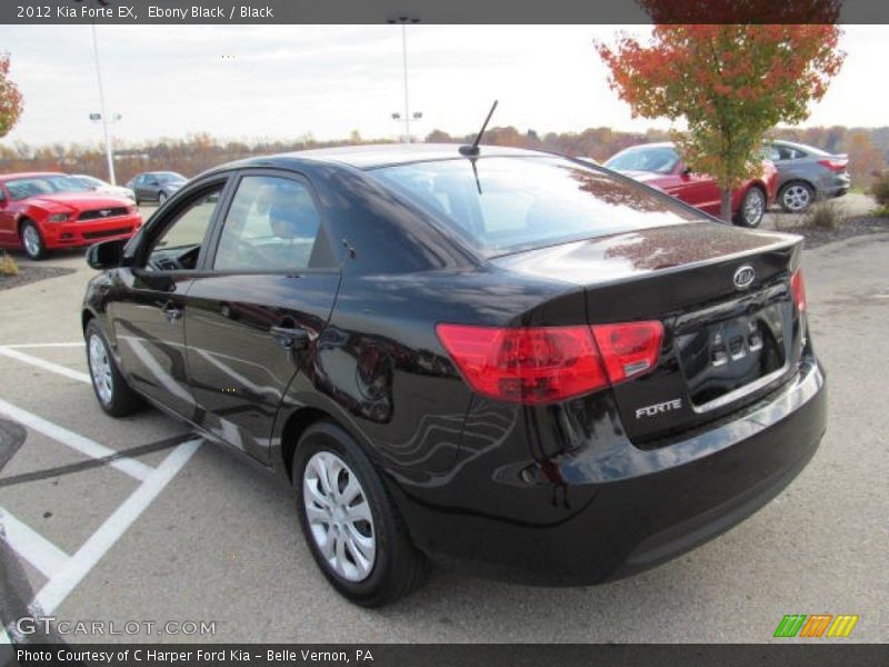 Ebony Black / Black 2012 Kia Forte EX