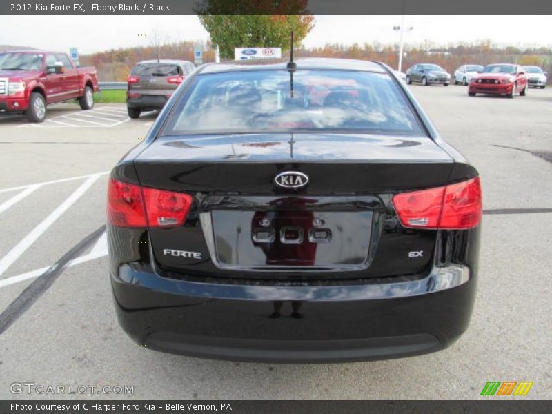Ebony Black / Black 2012 Kia Forte EX