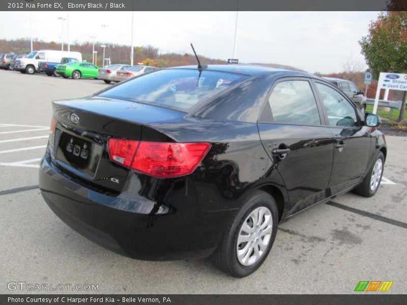 Ebony Black / Black 2012 Kia Forte EX
