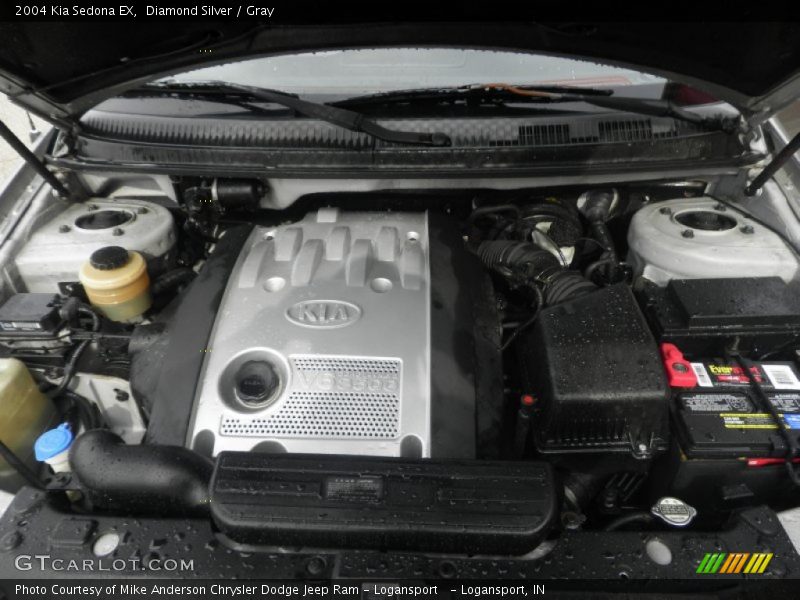 Diamond Silver / Gray 2004 Kia Sedona EX