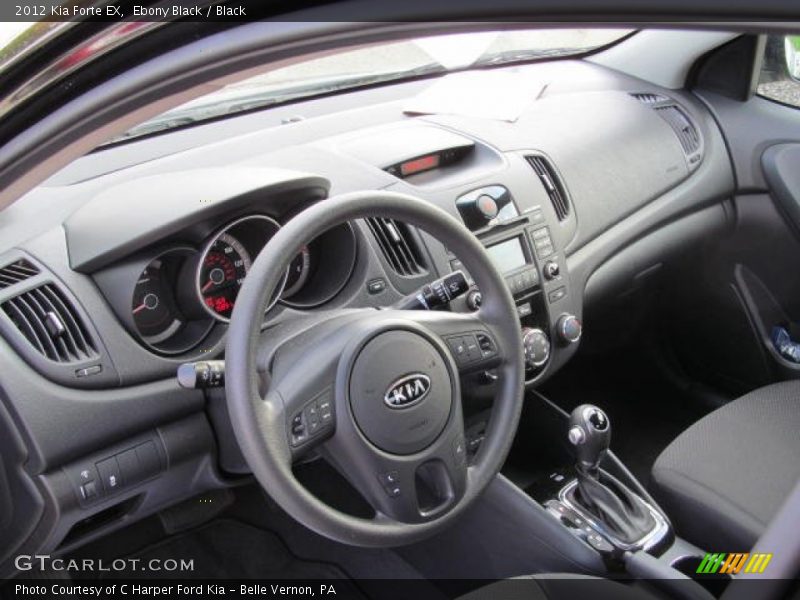 Ebony Black / Black 2012 Kia Forte EX