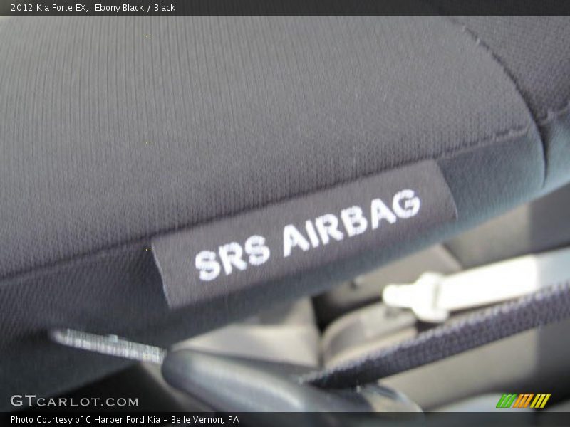 Ebony Black / Black 2012 Kia Forte EX