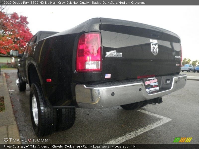 Black / Dark Slate/Medium Graystone 2012 Dodge Ram 3500 HD Big Horn Crew Cab 4x4 Dually