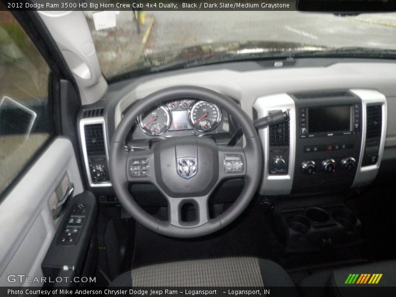 Black / Dark Slate/Medium Graystone 2012 Dodge Ram 3500 HD Big Horn Crew Cab 4x4 Dually