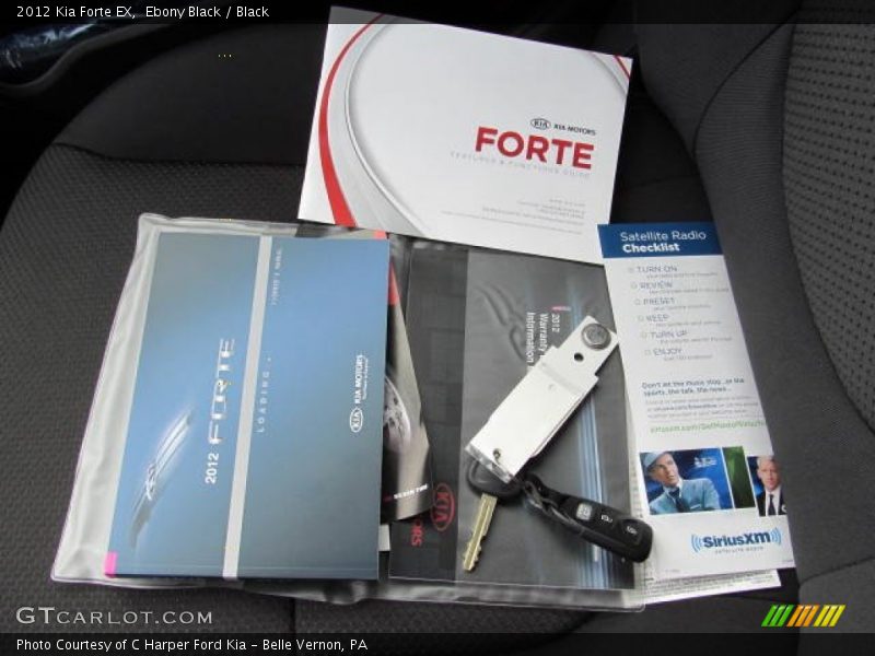 Ebony Black / Black 2012 Kia Forte EX