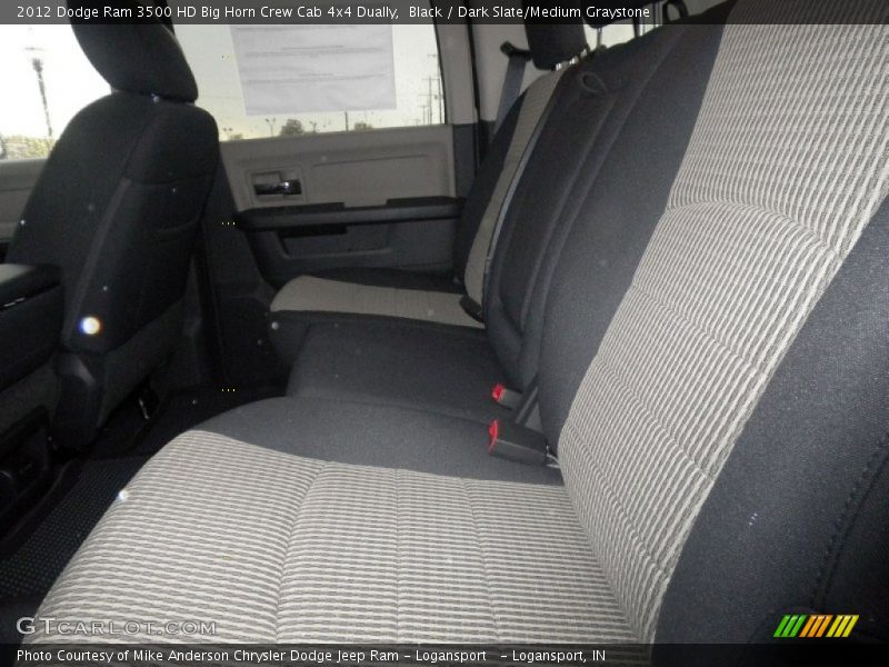 Black / Dark Slate/Medium Graystone 2012 Dodge Ram 3500 HD Big Horn Crew Cab 4x4 Dually