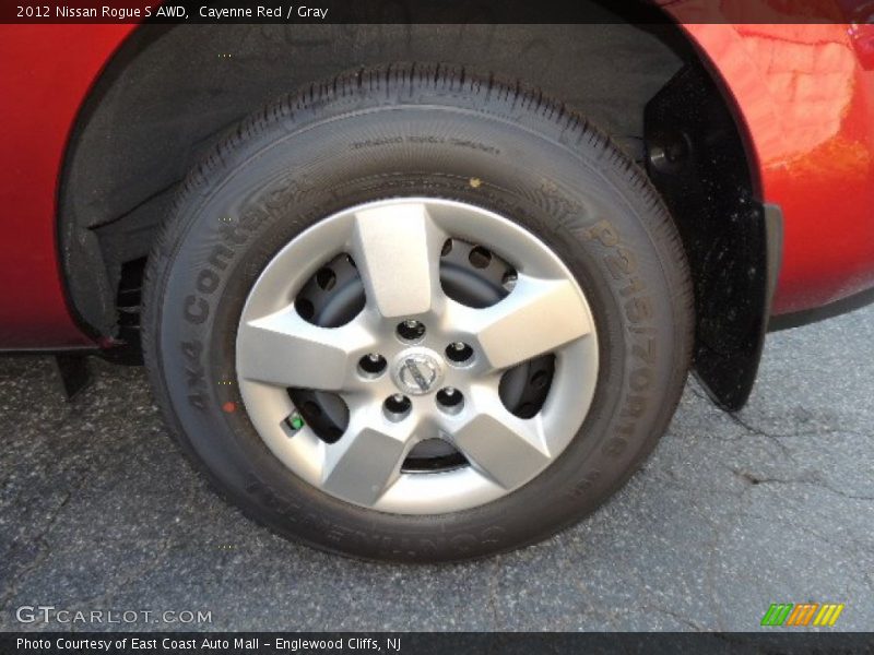 Cayenne Red / Gray 2012 Nissan Rogue S AWD