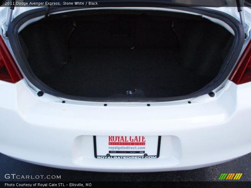 Stone White / Black 2011 Dodge Avenger Express