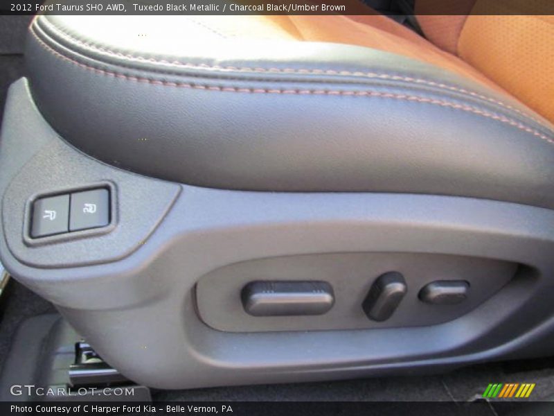 Tuxedo Black Metallic / Charcoal Black/Umber Brown 2012 Ford Taurus SHO AWD