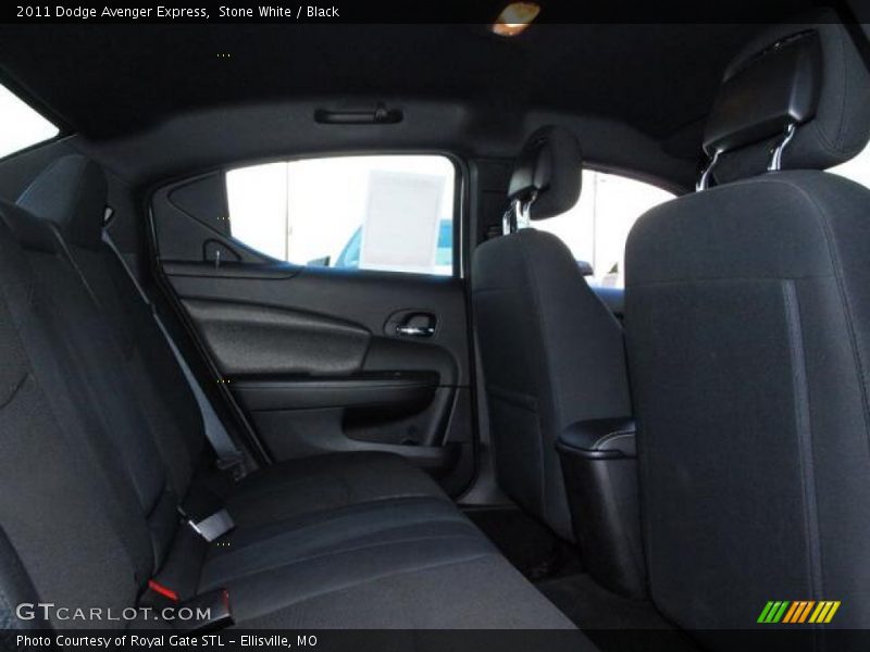 Stone White / Black 2011 Dodge Avenger Express