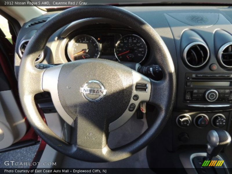 Cayenne Red / Gray 2012 Nissan Rogue S AWD