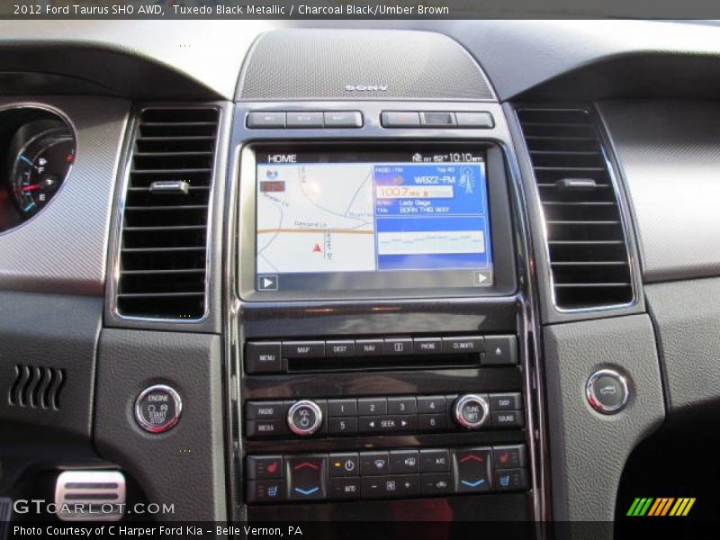 Controls of 2012 Taurus SHO AWD