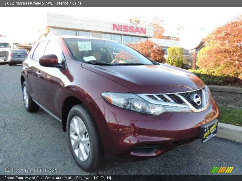 Merlot / Beige 2012 Nissan Murano S AWD