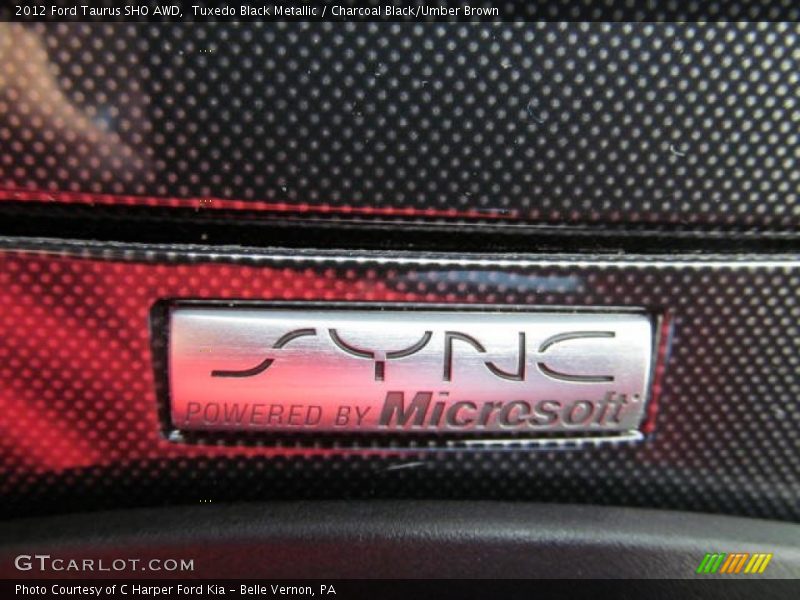 Tuxedo Black Metallic / Charcoal Black/Umber Brown 2012 Ford Taurus SHO AWD