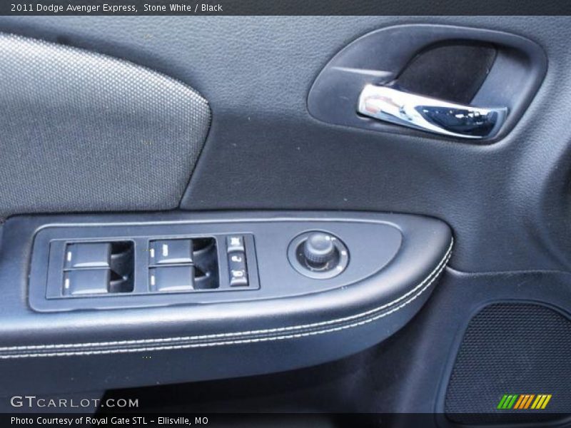 Stone White / Black 2011 Dodge Avenger Express
