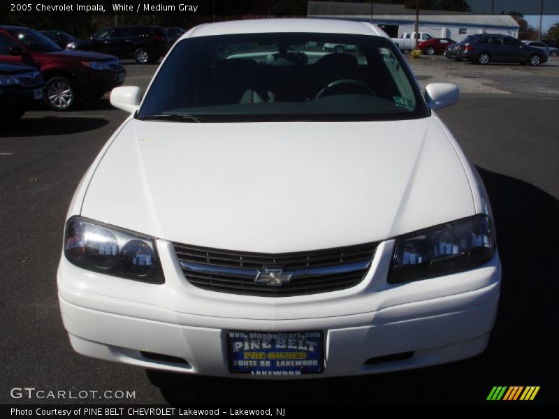White / Medium Gray 2005 Chevrolet Impala
