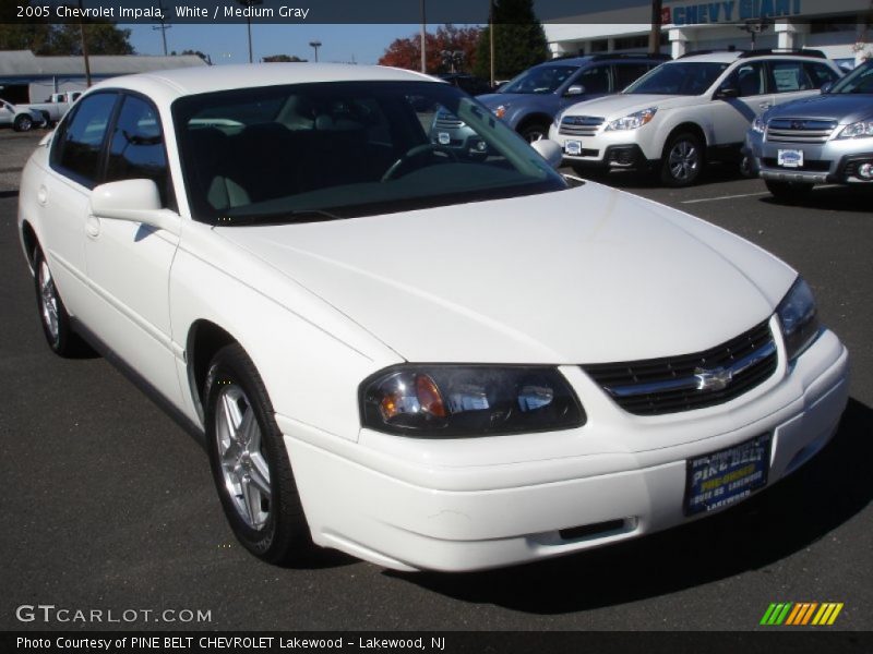 White / Medium Gray 2005 Chevrolet Impala
