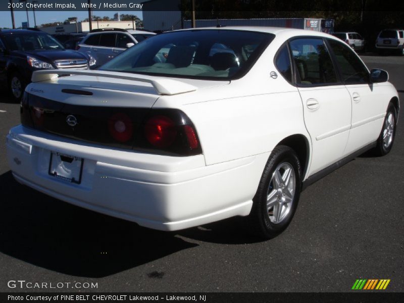 White / Medium Gray 2005 Chevrolet Impala