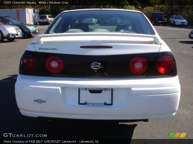 White / Medium Gray 2005 Chevrolet Impala