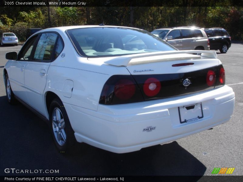 White / Medium Gray 2005 Chevrolet Impala