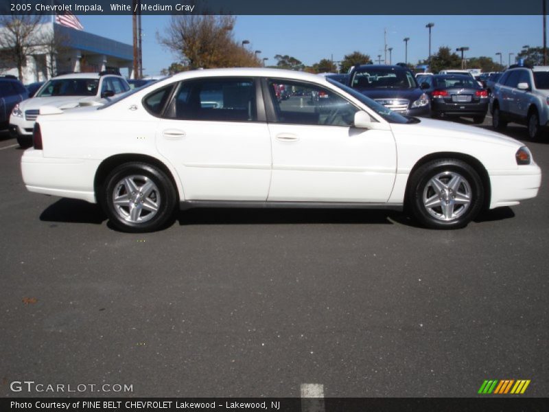 White / Medium Gray 2005 Chevrolet Impala