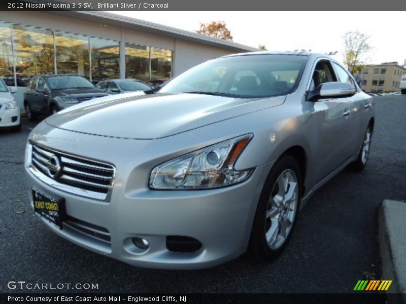 Brilliant Silver / Charcoal 2012 Nissan Maxima 3.5 SV