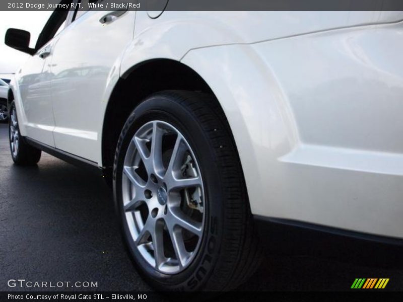 White / Black/Red 2012 Dodge Journey R/T