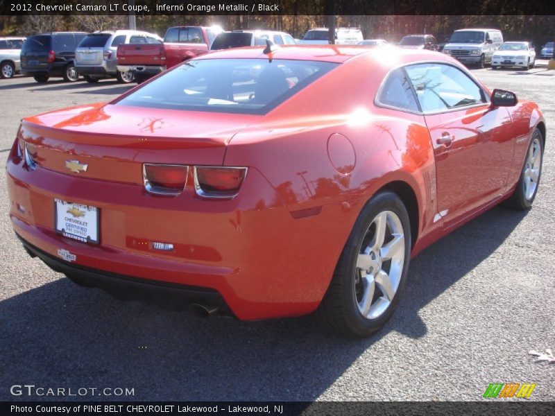 Inferno Orange Metallic / Black 2012 Chevrolet Camaro LT Coupe
