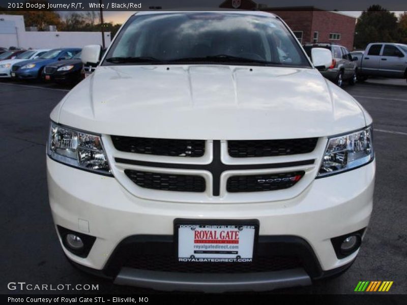 White / Black/Red 2012 Dodge Journey R/T