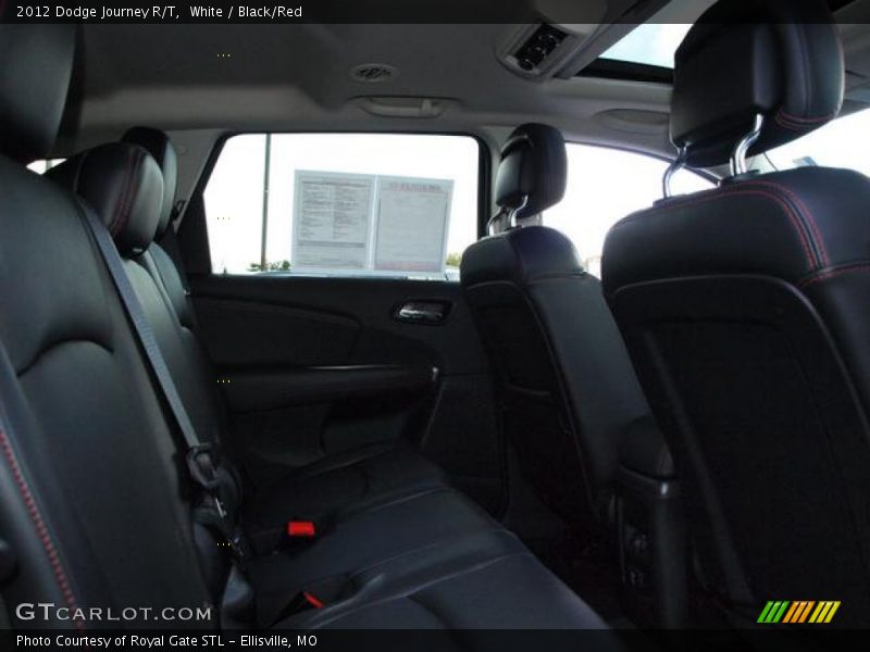 White / Black/Red 2012 Dodge Journey R/T