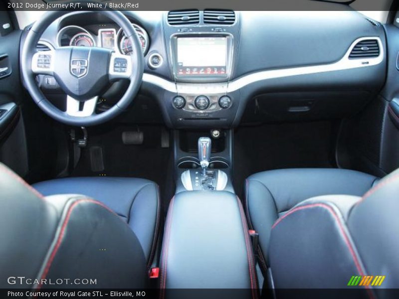 White / Black/Red 2012 Dodge Journey R/T