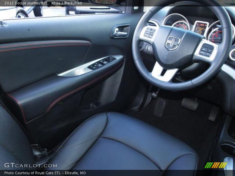 White / Black/Red 2012 Dodge Journey R/T