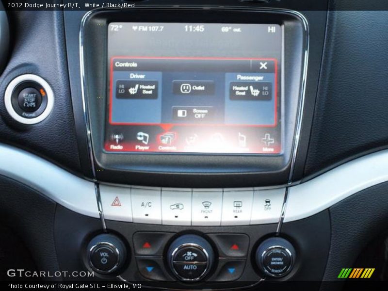 White / Black/Red 2012 Dodge Journey R/T