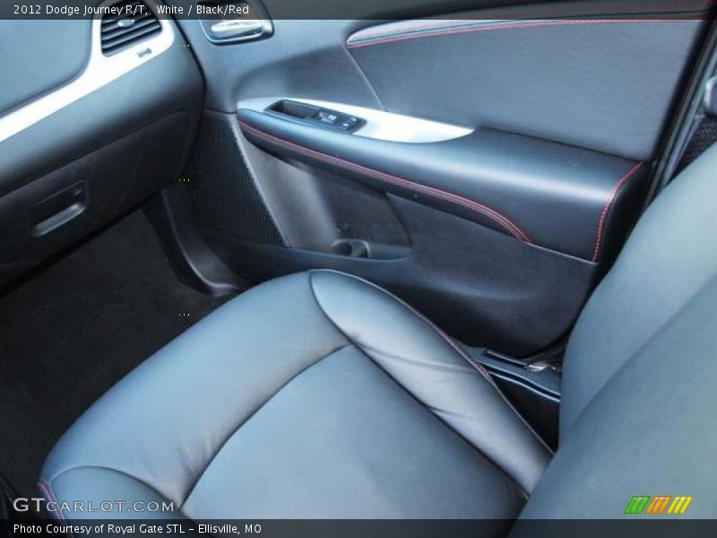 White / Black/Red 2012 Dodge Journey R/T