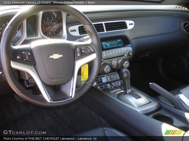 Inferno Orange Metallic / Black 2012 Chevrolet Camaro LT Coupe