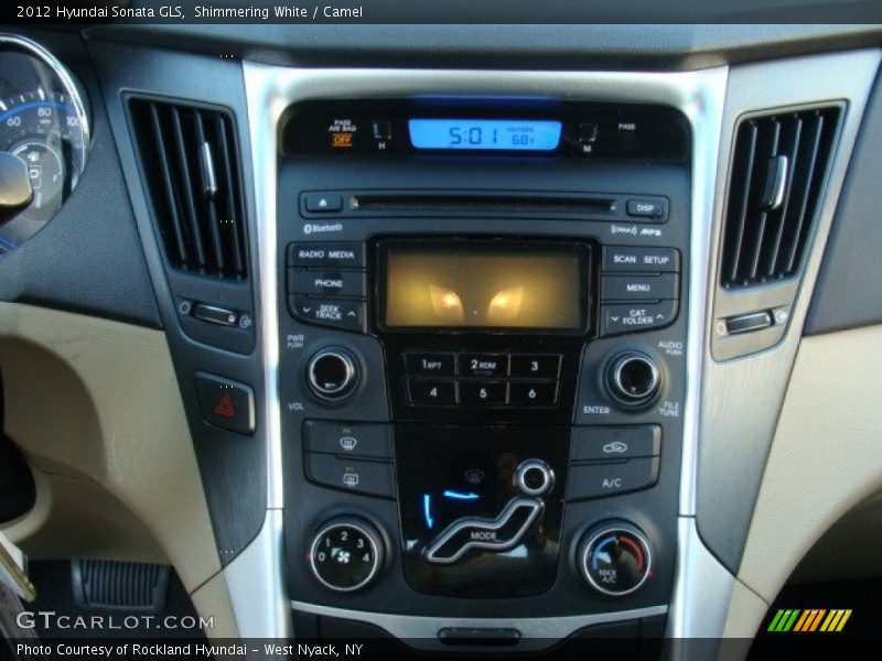 Shimmering White / Camel 2012 Hyundai Sonata GLS