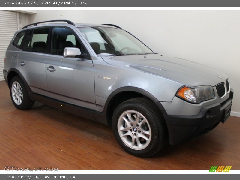 Silver Grey Metallic / Black 2004 BMW X3 2.5i