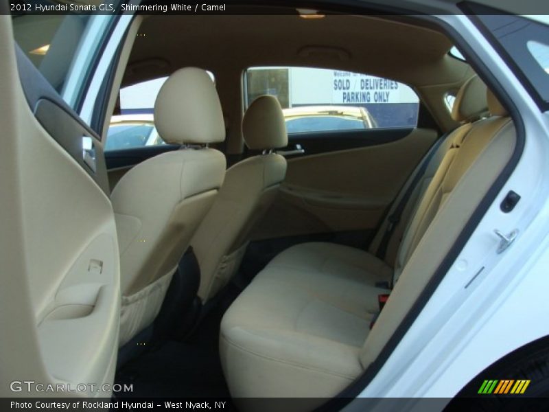 Shimmering White / Camel 2012 Hyundai Sonata GLS