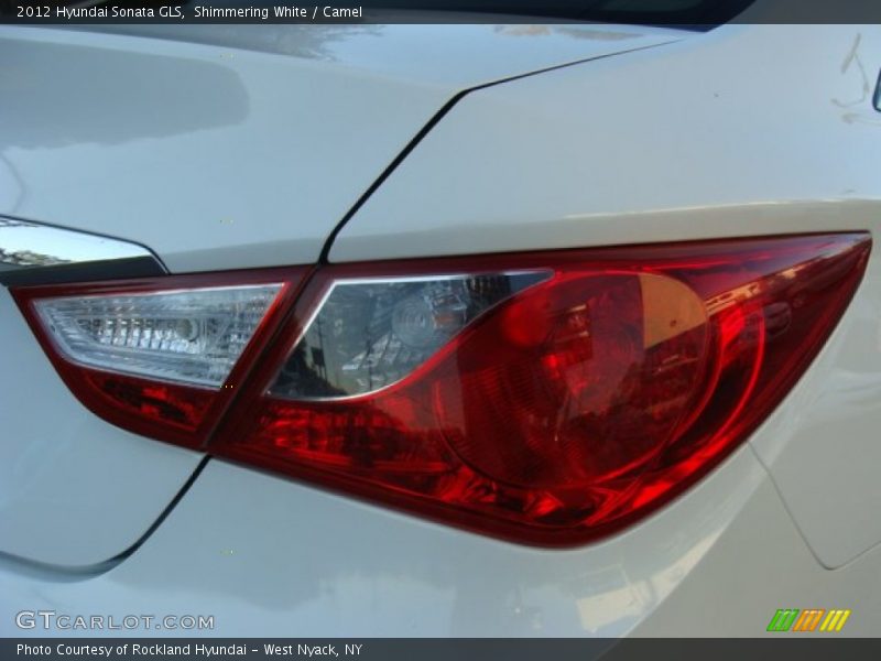 Shimmering White / Camel 2012 Hyundai Sonata GLS