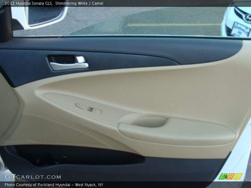 Shimmering White / Camel 2012 Hyundai Sonata GLS